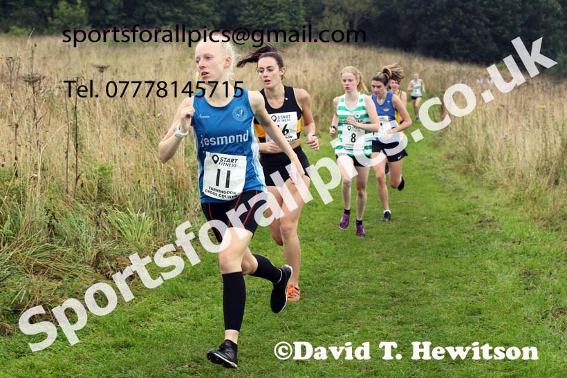 SSenior Womens relay, 2021 Farringdon Open Cross Country, Sunderland . Photo: David T. Hewitson/Sports for All Pics